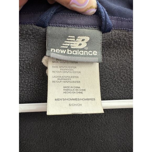 Mens New Balance York Revolution Baseball Jacket Size Small Navy Blue Zip Up - Picture 10 of 16